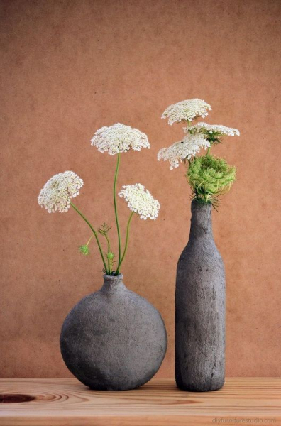 Поделки из стеклянных бутылок