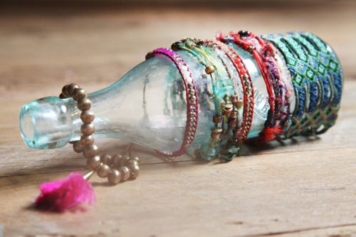 Поделки из стеклянных бутылок