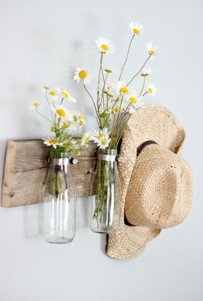 Поделки из стеклянных бутылок