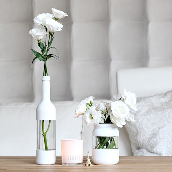 Поделки из стеклянных бутылок