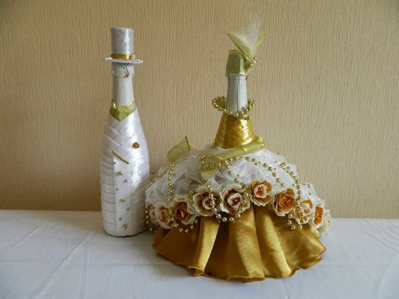 Поделки из стеклянных бутылок