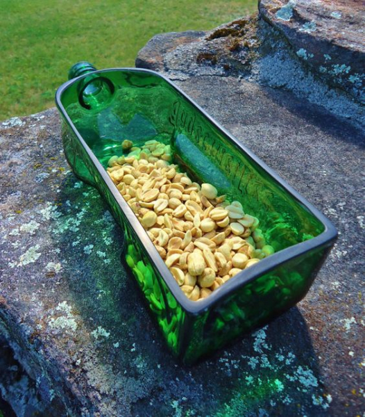 Поделки из стеклянных бутылок