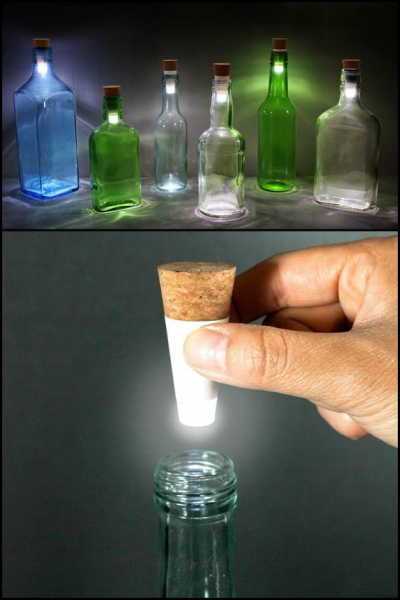 Поделки из стеклянных бутылок
