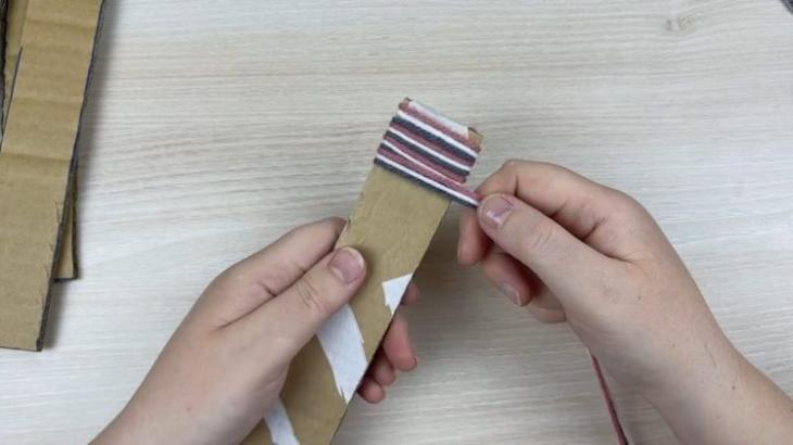 Пушистый ворсовый коврик без вязания