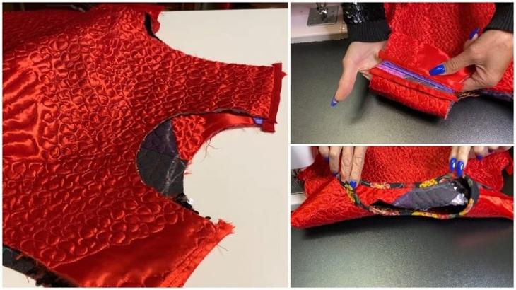 Шикарное лоскутное платье