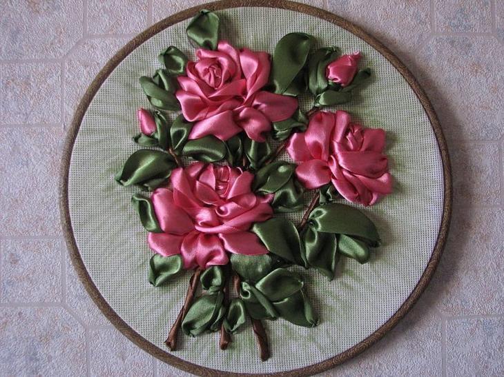 Вышивка лентами