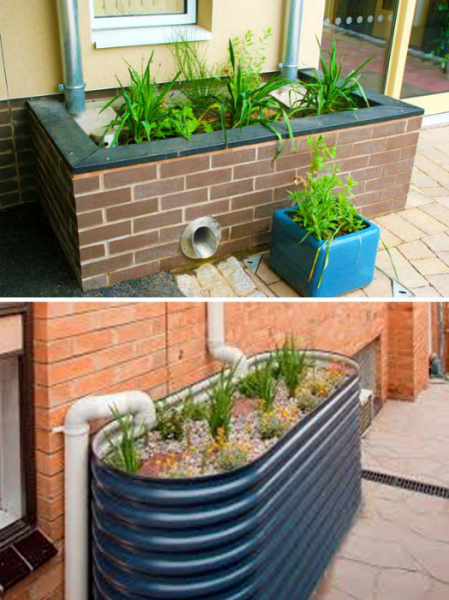 15 необычных идей, которые помогут создать оригинальную ливневую систему на участке