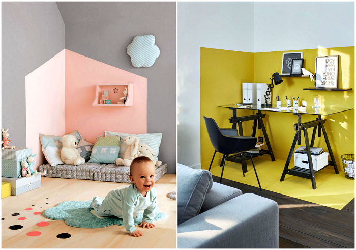 18 крутых идей, которые помогут оживить интерьер при помощи краски