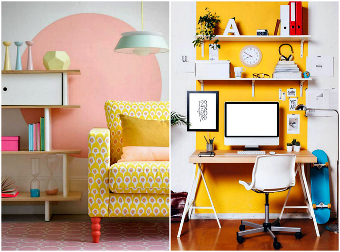 18 крутых идей, которые помогут оживить интерьер при помощи краски