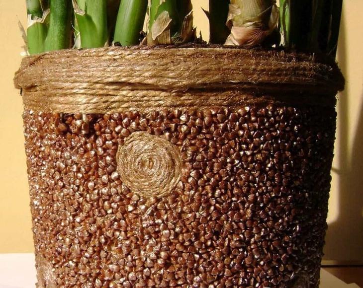 Декор горшков — фото идеи создания красивого оформления цветочных горшков