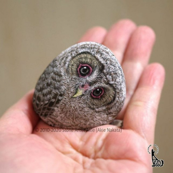 Художница оживляет камни, превращая их в очаровательных животных