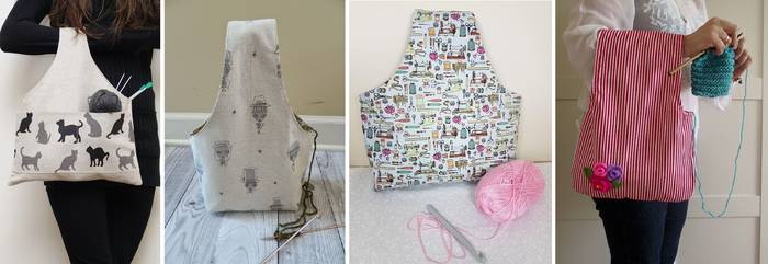 Сумочка-органайзер на руку для пряжи: подробный мастер-класс