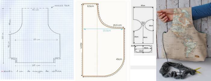 Сумочка-органайзер на руку для пряжи: подробный мастер-класс