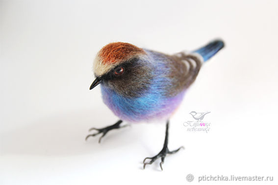 Валяные войлочные птицы от Елены "Птиччка-невеличка"