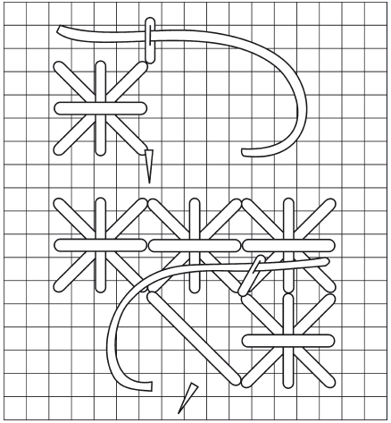 Вышиваем "болгарским крестом"