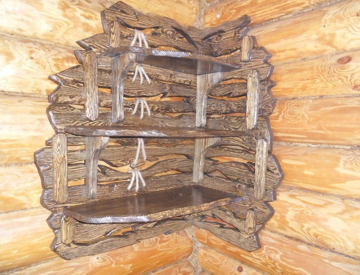 20 потрясающих полок из коряг, которые выглядят, как настоящие произведения искусства
