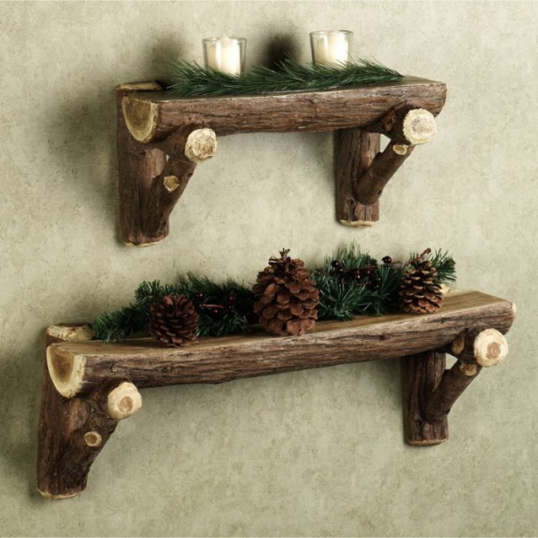 20 потрясающих полок из коряг, которые выглядят, как настоящие произведения искусства