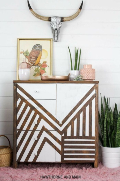 56 шикарных примеров обновления шкафов, комодов и тумбочек