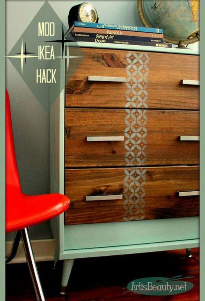 56 шикарных примеров обновления шкафов, комодов и тумбочек