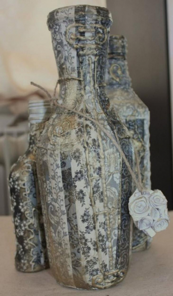 Декупаж стеклянной банки — мастер класс с пошаговой инструкцией