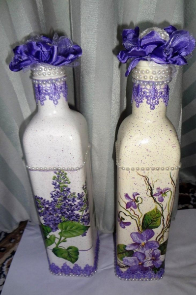 Декупаж стеклянной банки — мастер класс с пошаговой инструкцией