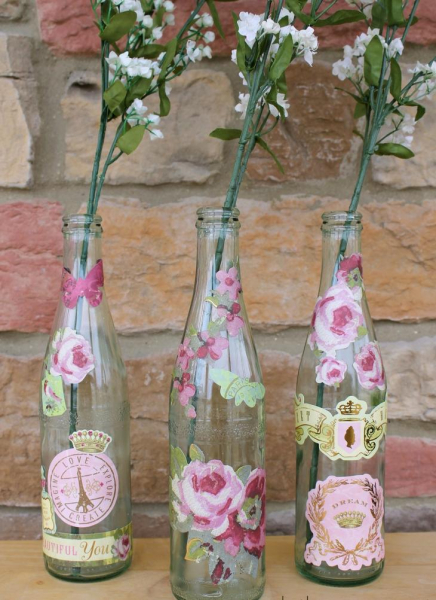 Декупаж стеклянной банки — мастер класс с пошаговой инструкцией