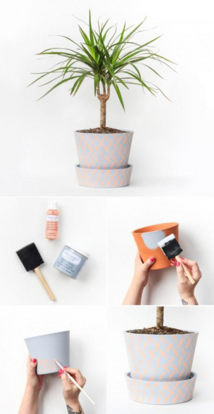 Идеи для стильного декора стола и цветочных горшков