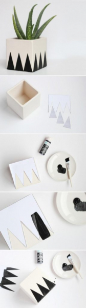 Идеи для стильного декора стола и цветочных горшков