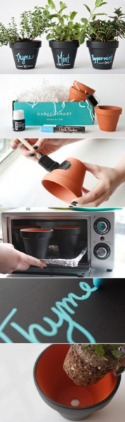 Идеи для стильного декора стола и цветочных горшков