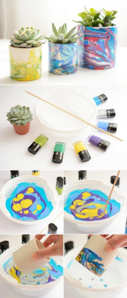 Идеи для стильного декора стола и цветочных горшков