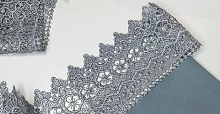 Как оформить рукава кружевом без оверлока