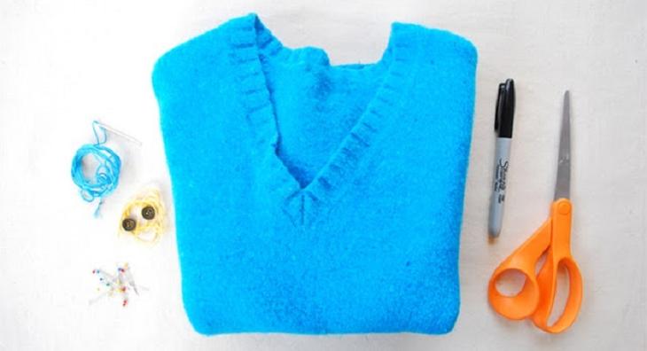 Как сшить варежки из старого свитера: новая жизнь старых вещей