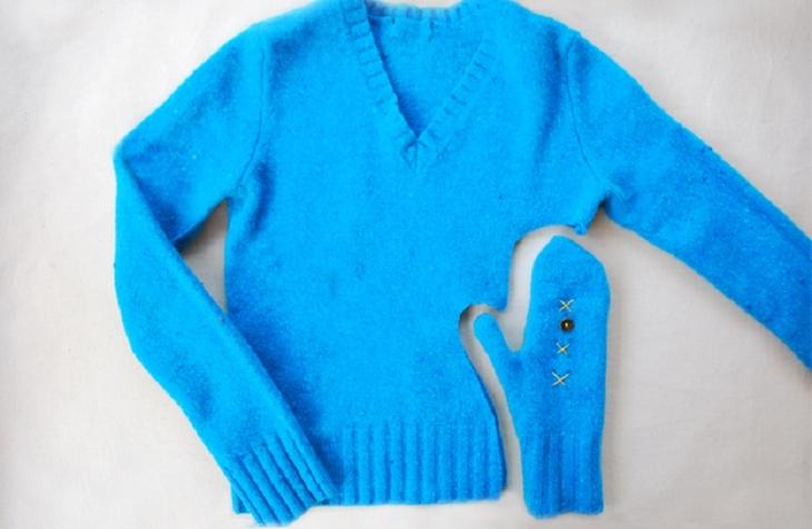 Как сшить варежки из старого свитера: новая жизнь старых вещей