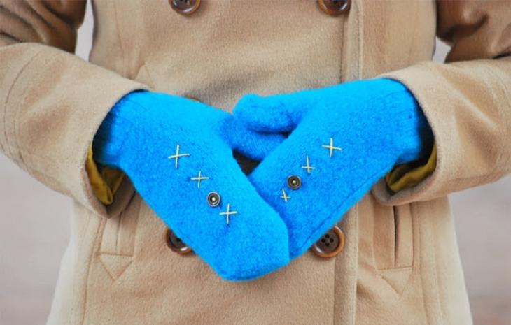 Как сшить варежки из старого свитера: новая жизнь старых вещей