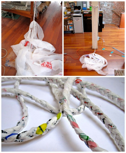 Мастер-класс по плетению корзинки из полиэтиленовых пакетов