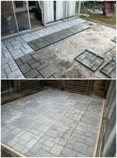 Нетривиальные идеи оформления пола и садовых дорожек своими руками