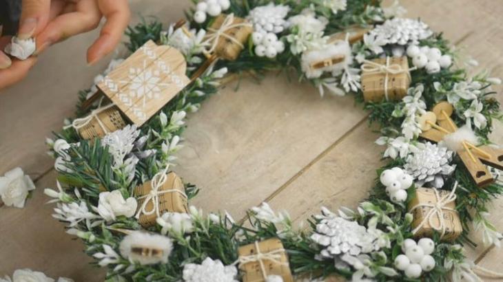 Новогодний декор из самой дешёвой ёлки