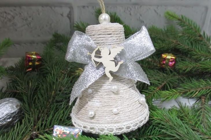 Новогодний колокольчик своими руками