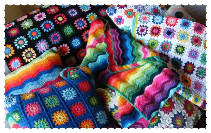 Оригинальное использование вязания в интерьере