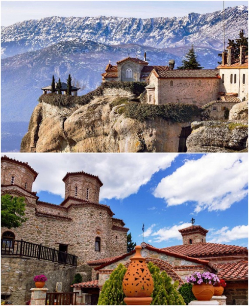 Парящие в воздухе: уникальные монастыри, расположенные на вершине причудливых скал