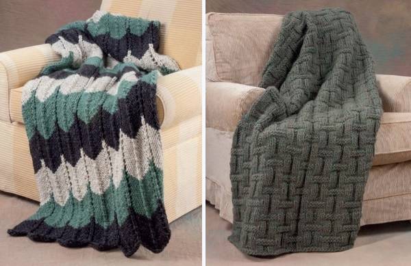 Тёплые пледы и покрывала своими руками — 33 идеи