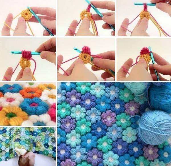 Тёплые пледы и покрывала своими руками — 33 идеи