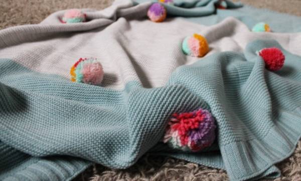 Тёплые пледы и покрывала своими руками — 33 идеи