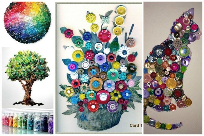 Вторая жизнь пуговиц: 25 потрясающих идей