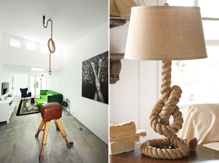 15 необычных предметов мебели и элементов декора, сделанных из ниток, веревок и канатов
