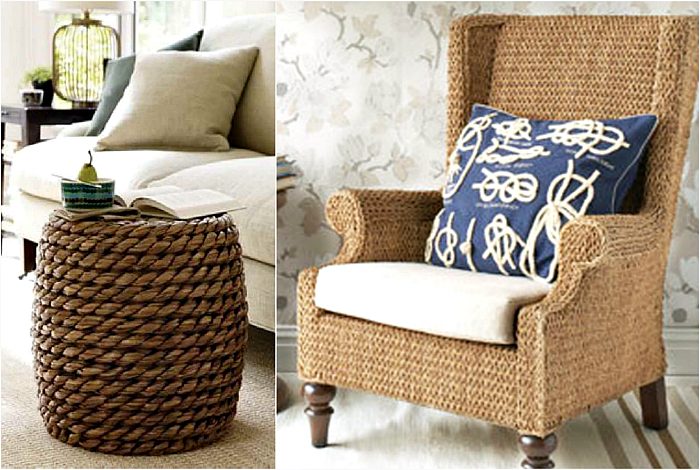 15 необычных предметов мебели и элементов декора, сделанных из ниток, веревок и канатов