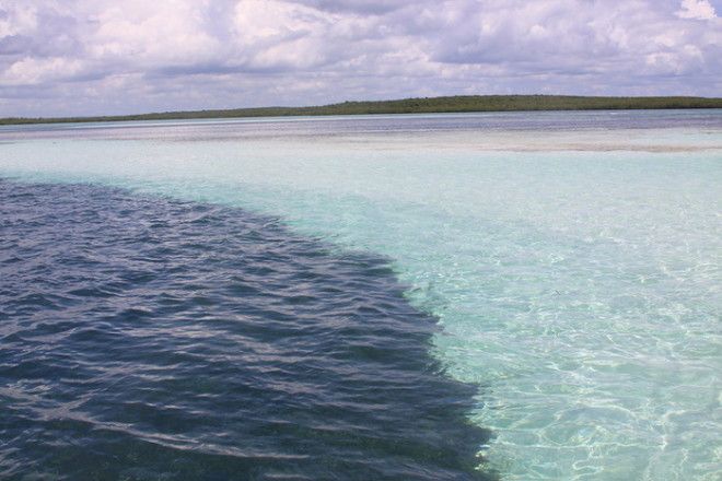 16 поразительных мест, где видна граница между водными пространствами