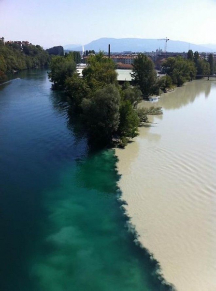 16 поразительных мест, где видна граница между водными пространствами