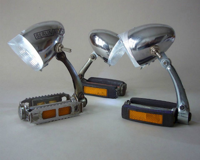 17 интересных идей, использования старых велосипедных деталей