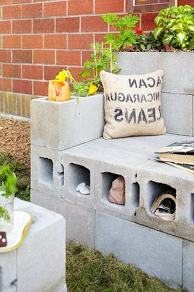 20 Поразительных примеров использования шлакоблоков в декоре